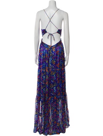 BA&SH Printed Long Dress