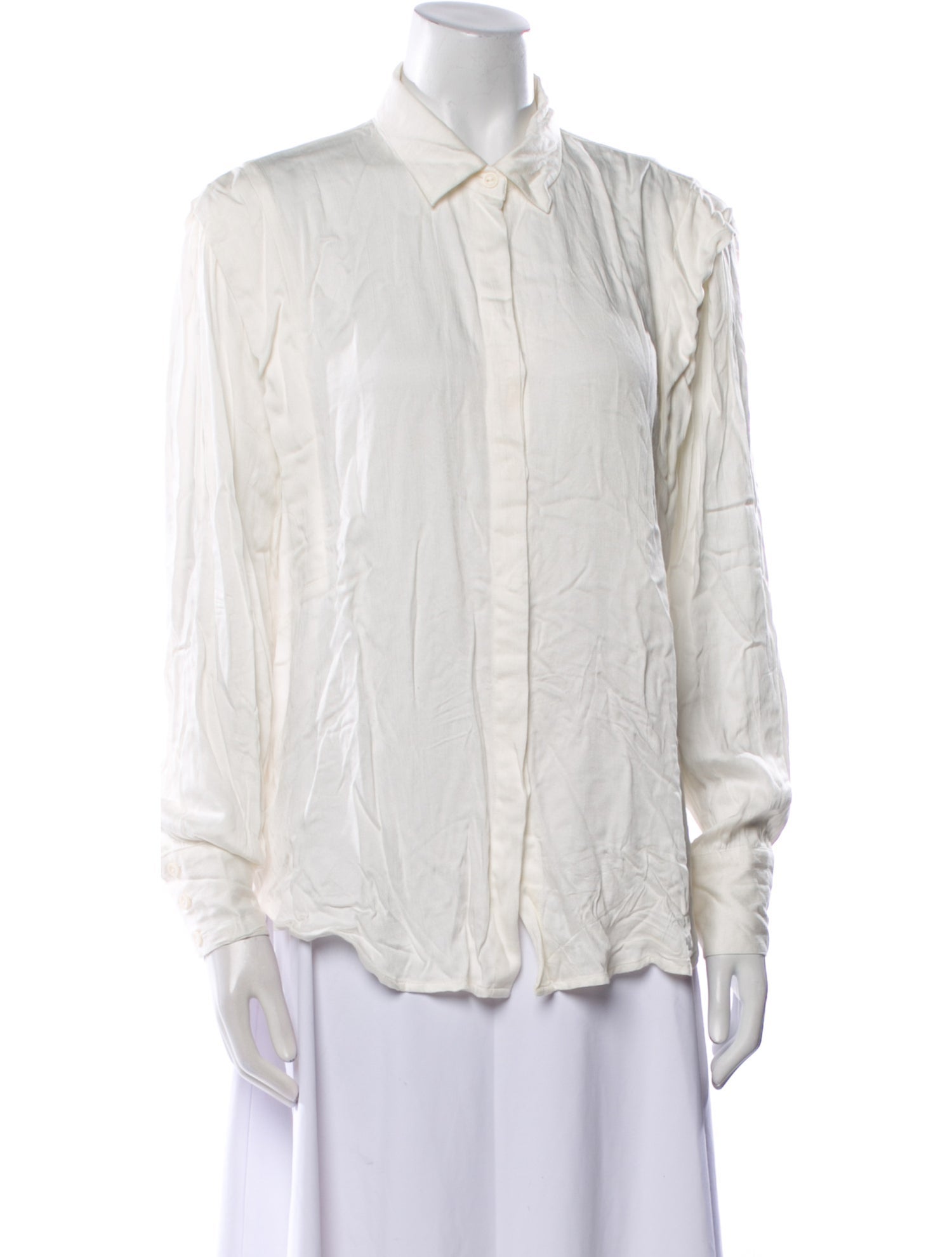 BA&SH Long Sleeve Button-Up Top