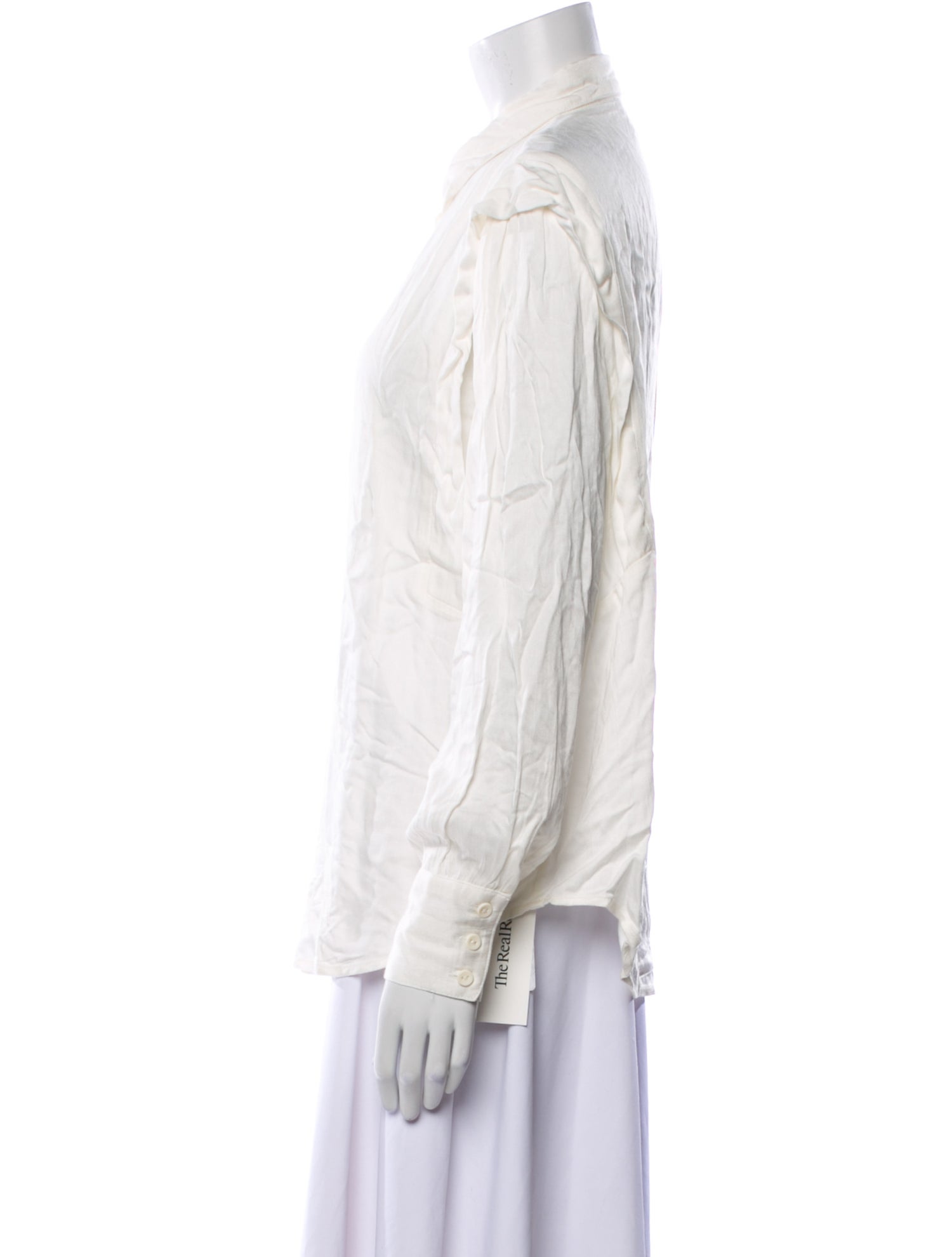 BA&SH Long Sleeve Button-Up Top