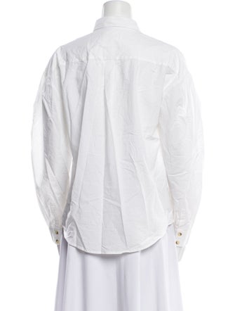 BA&SH Long Sleeve Button-Up Top