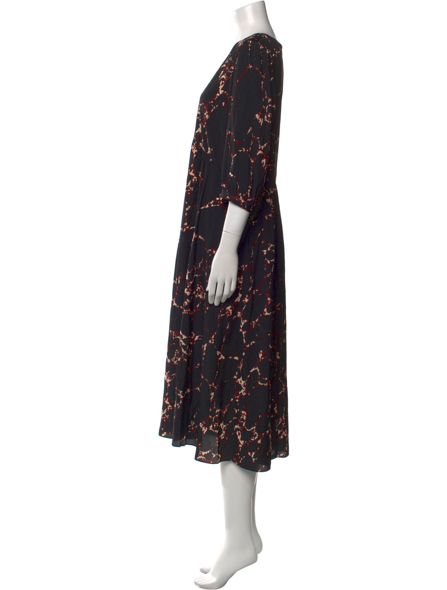 BA&SH Floral Print Long Dress