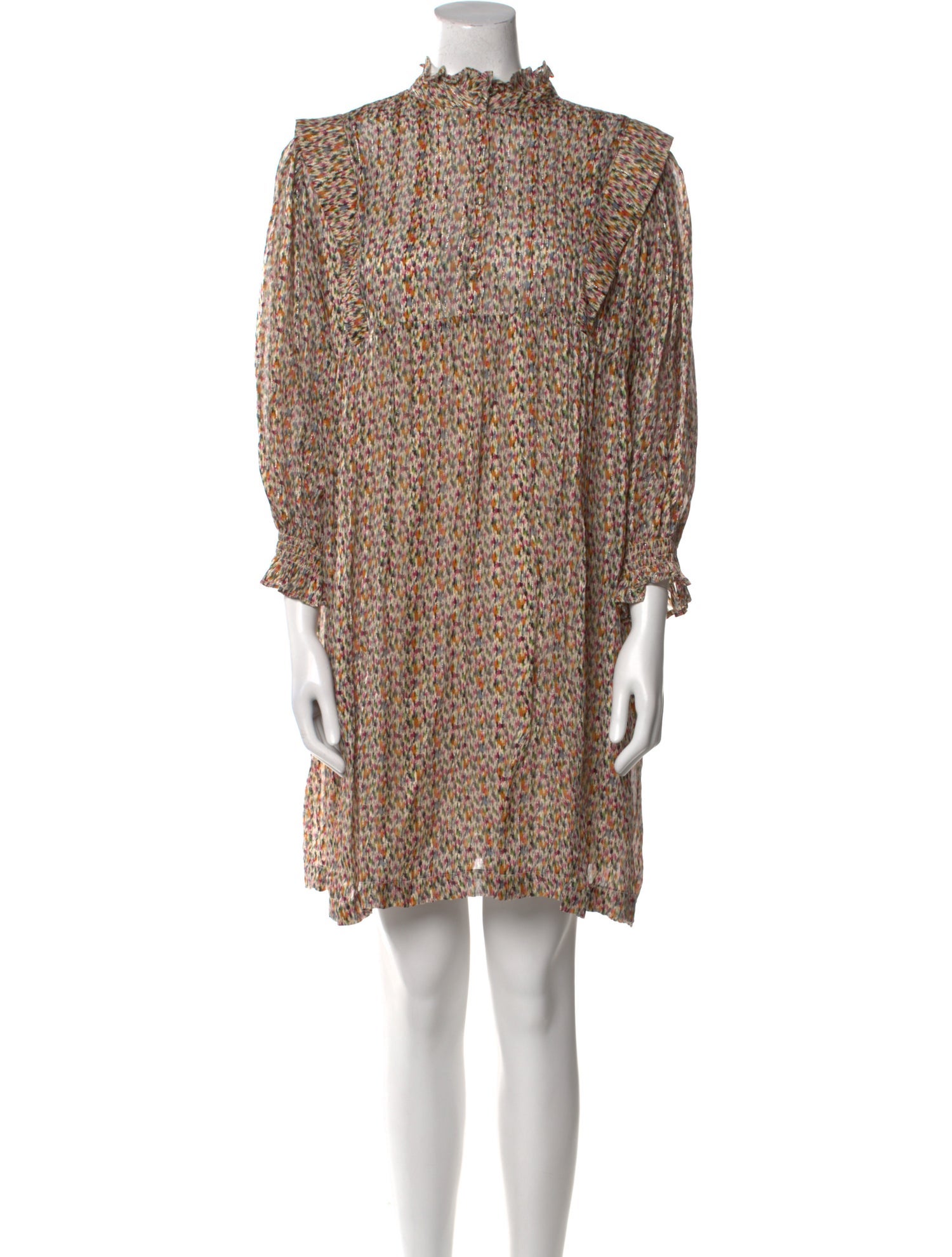 BA&SH Floral Print Mini Dress