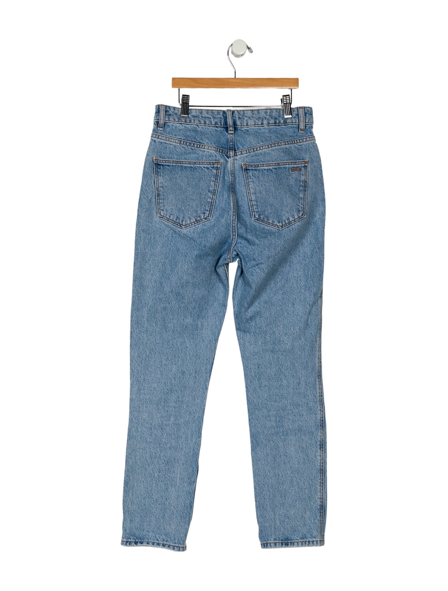 BA&SH High-Rise Straight Leg Jeans