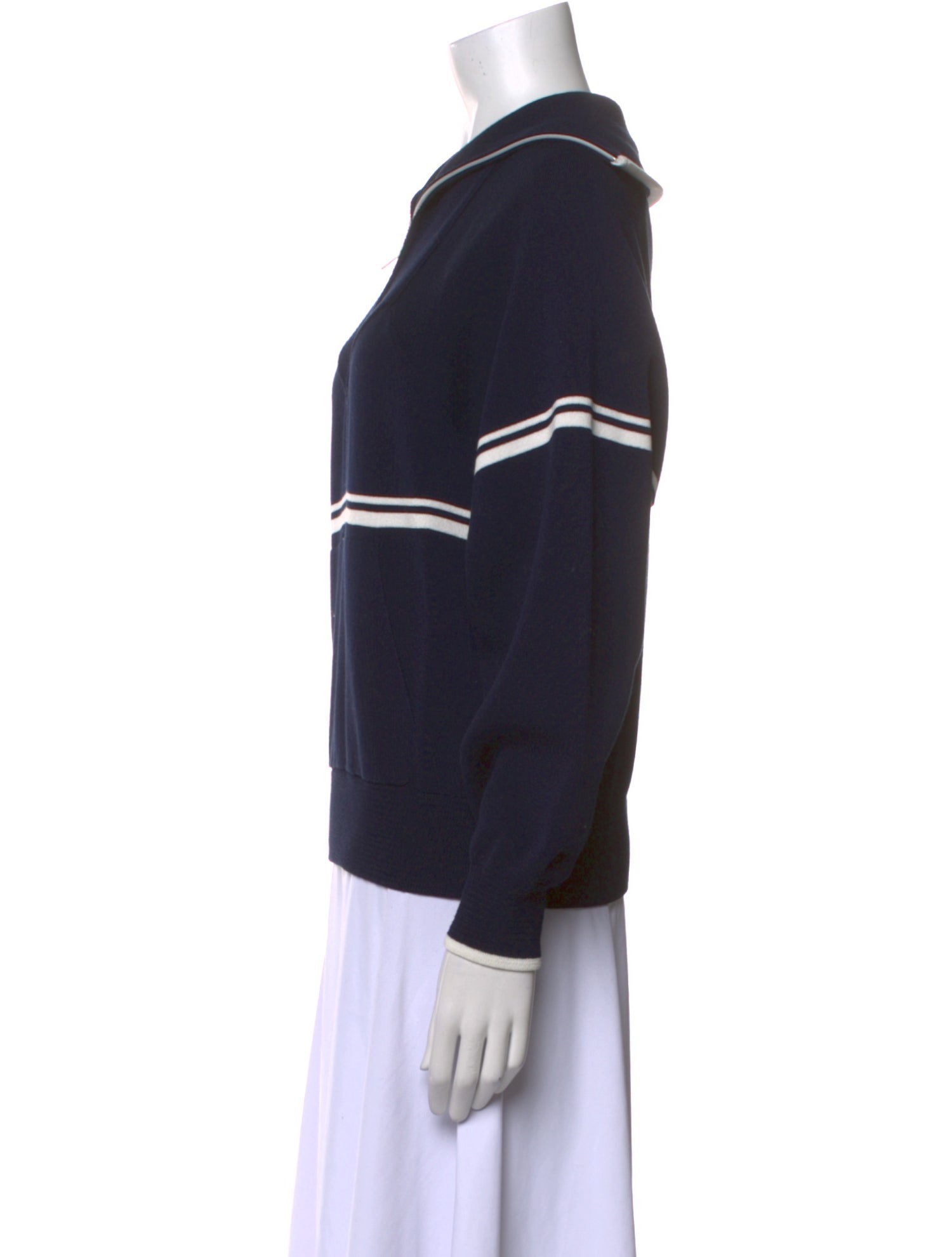 BA&SH Striped V-Neck Sweater