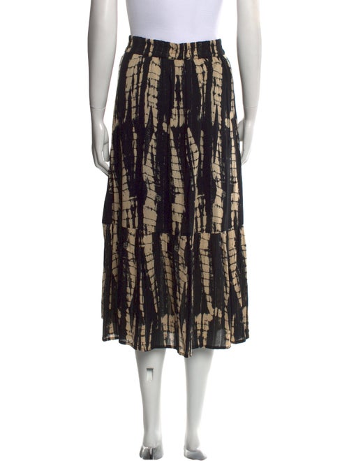 BA&SH Tie-Dye Print Midi Length Skirt