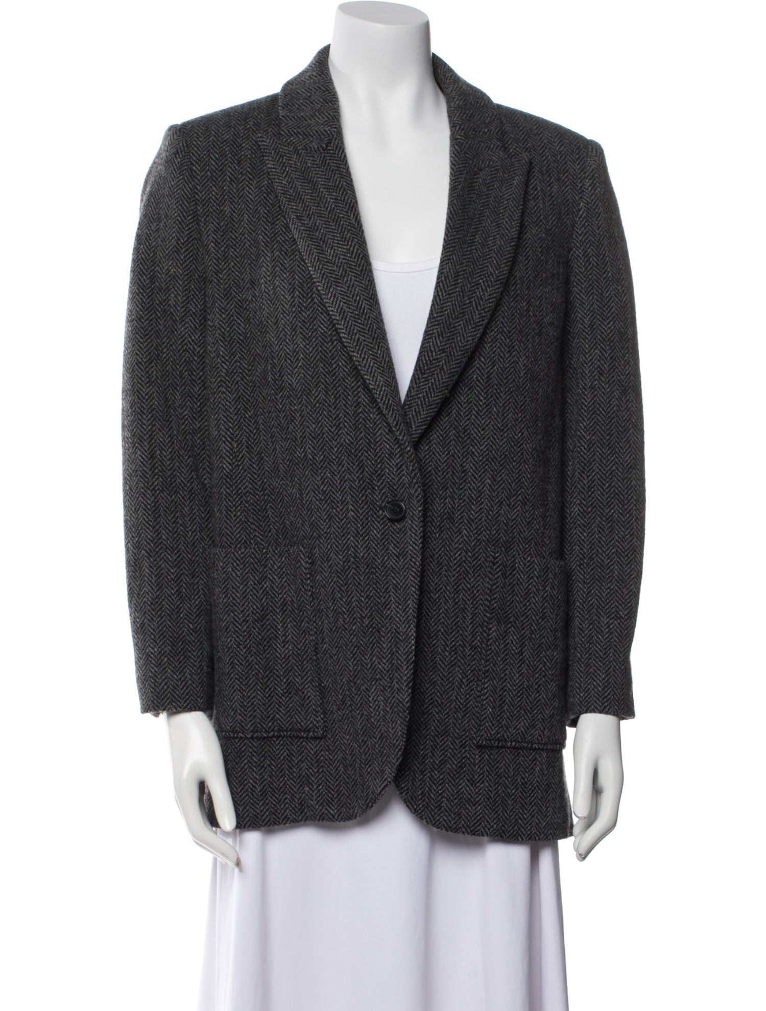 BA&SH Wool Printed Blazer