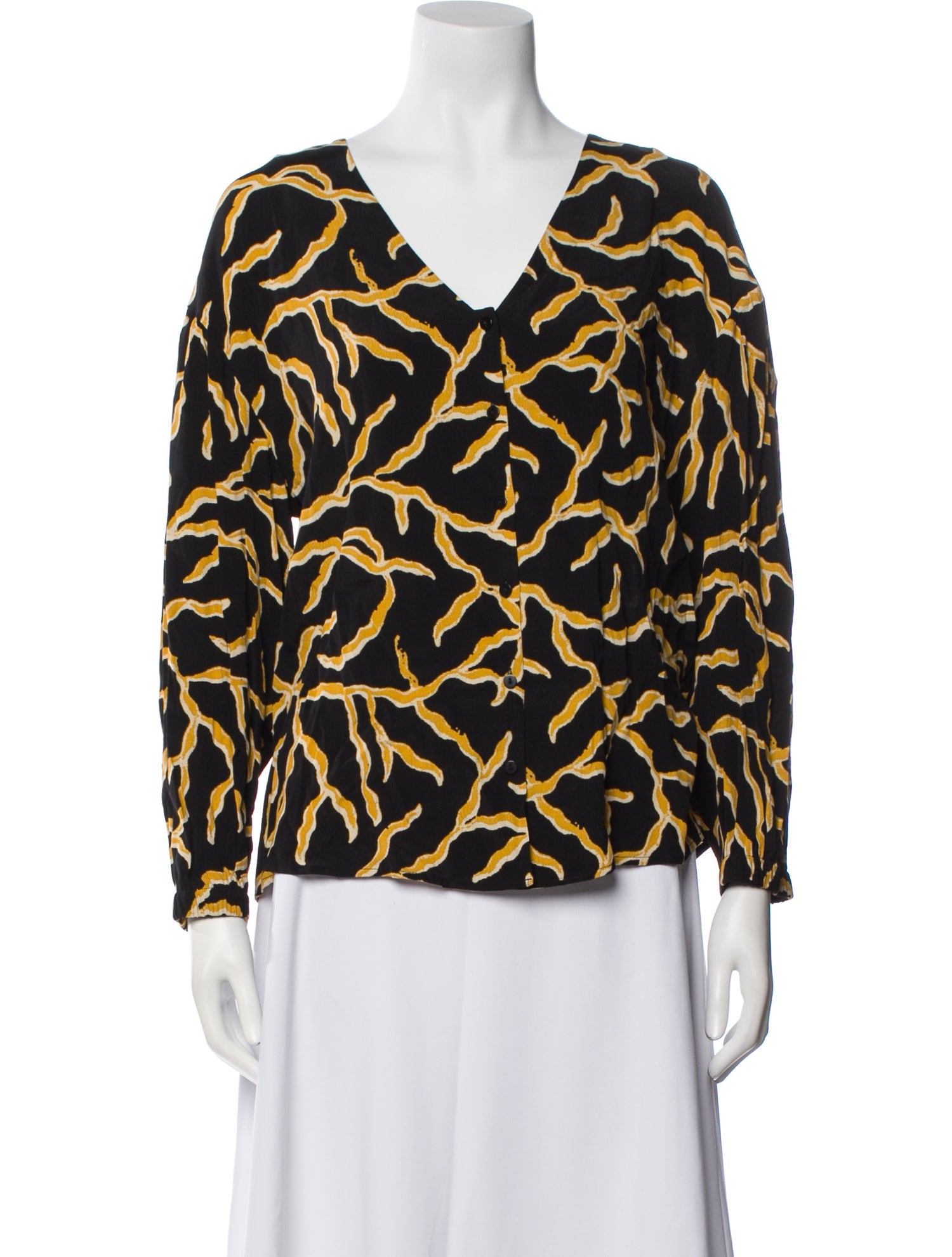 BA&SH Virgin Wool Printed Blouse