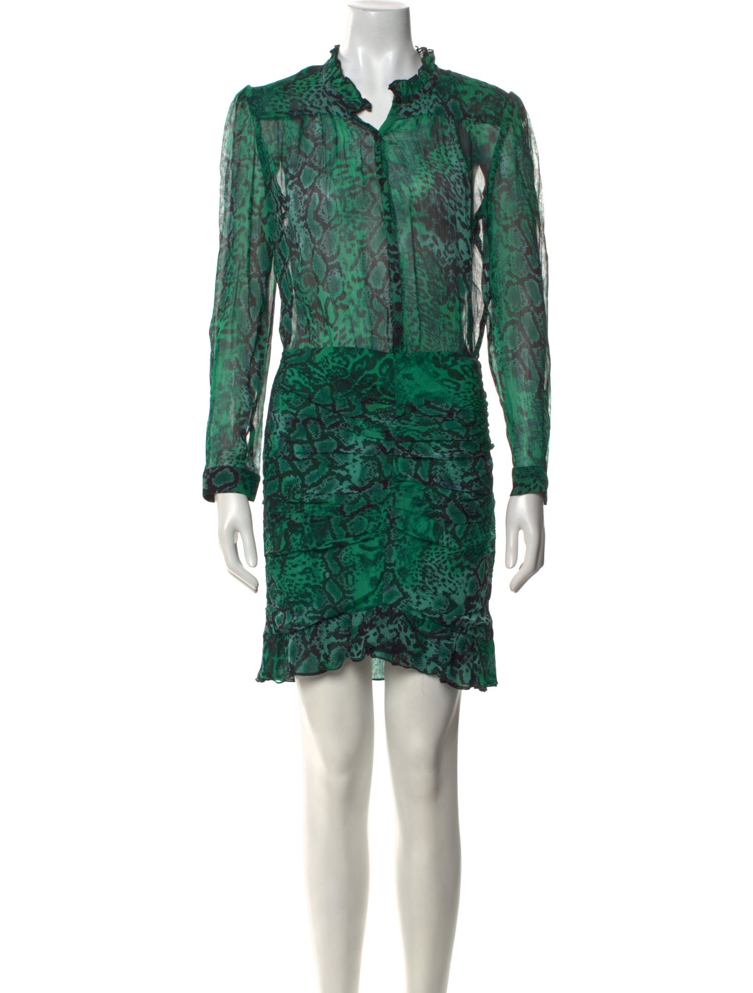 BA&SH Printed Mini Dress