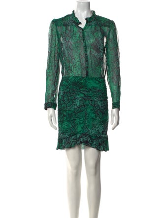 BA&SH Printed Mini Dress