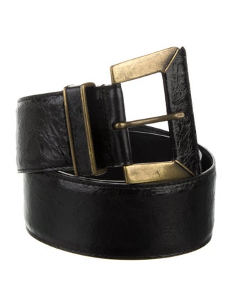 BA&SH Wide Leather Waist Belt