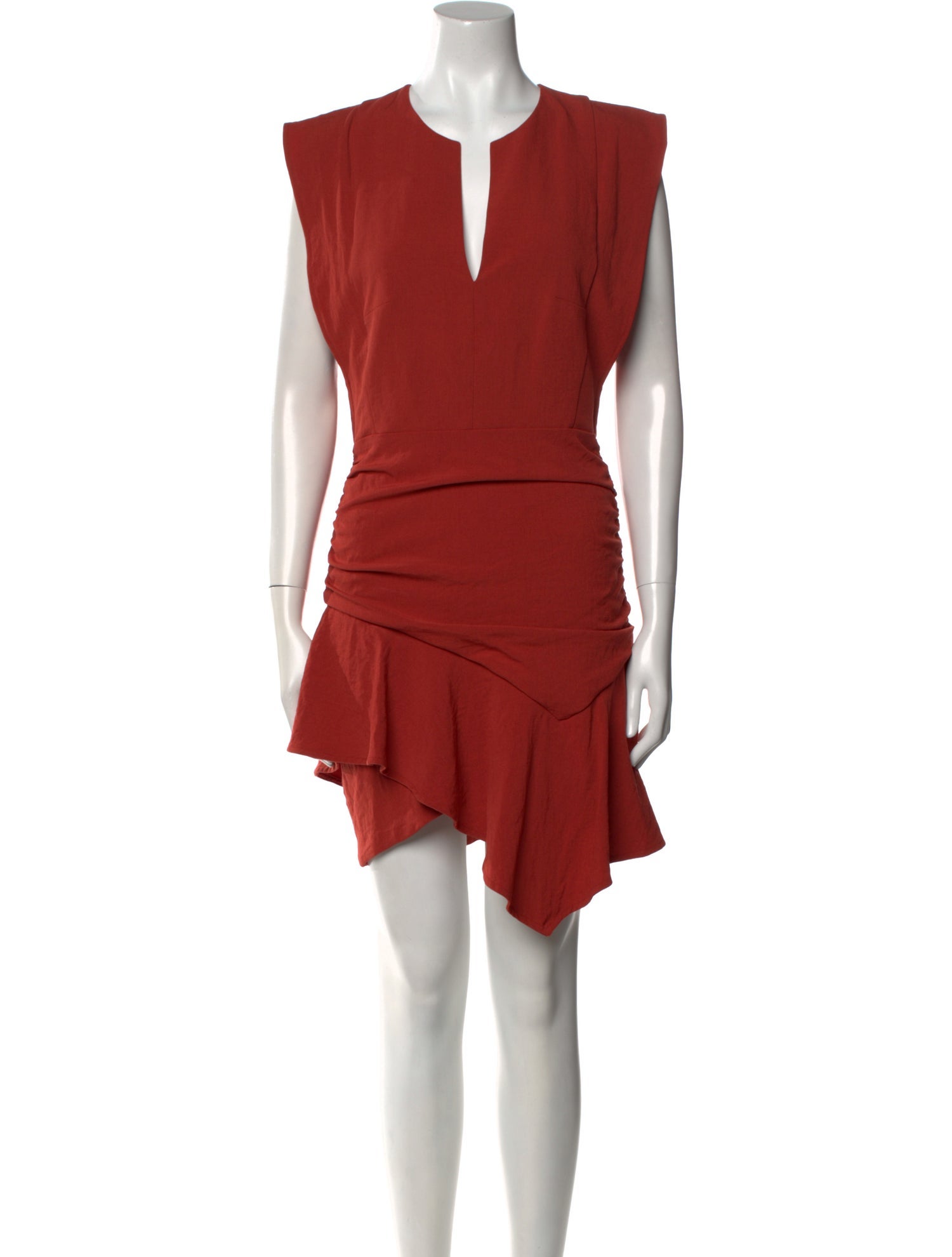 BA&SH V-Neck Knee-Length Dress