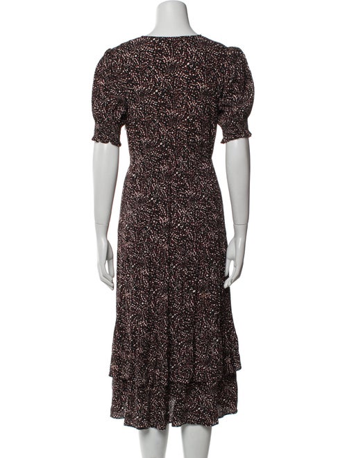 BA&SH Printed Midi Length Dress