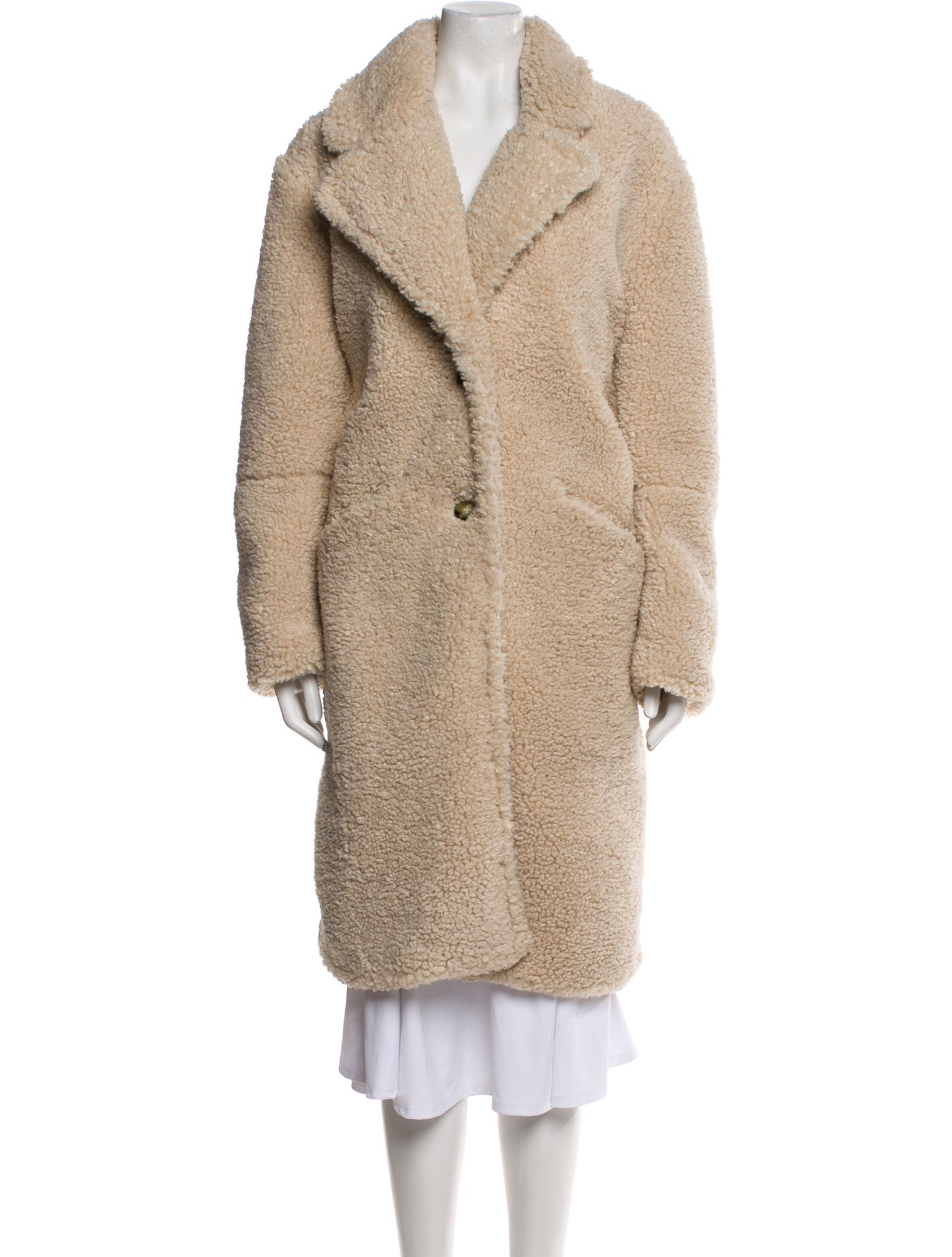 BA&SH Faux Fur Coat