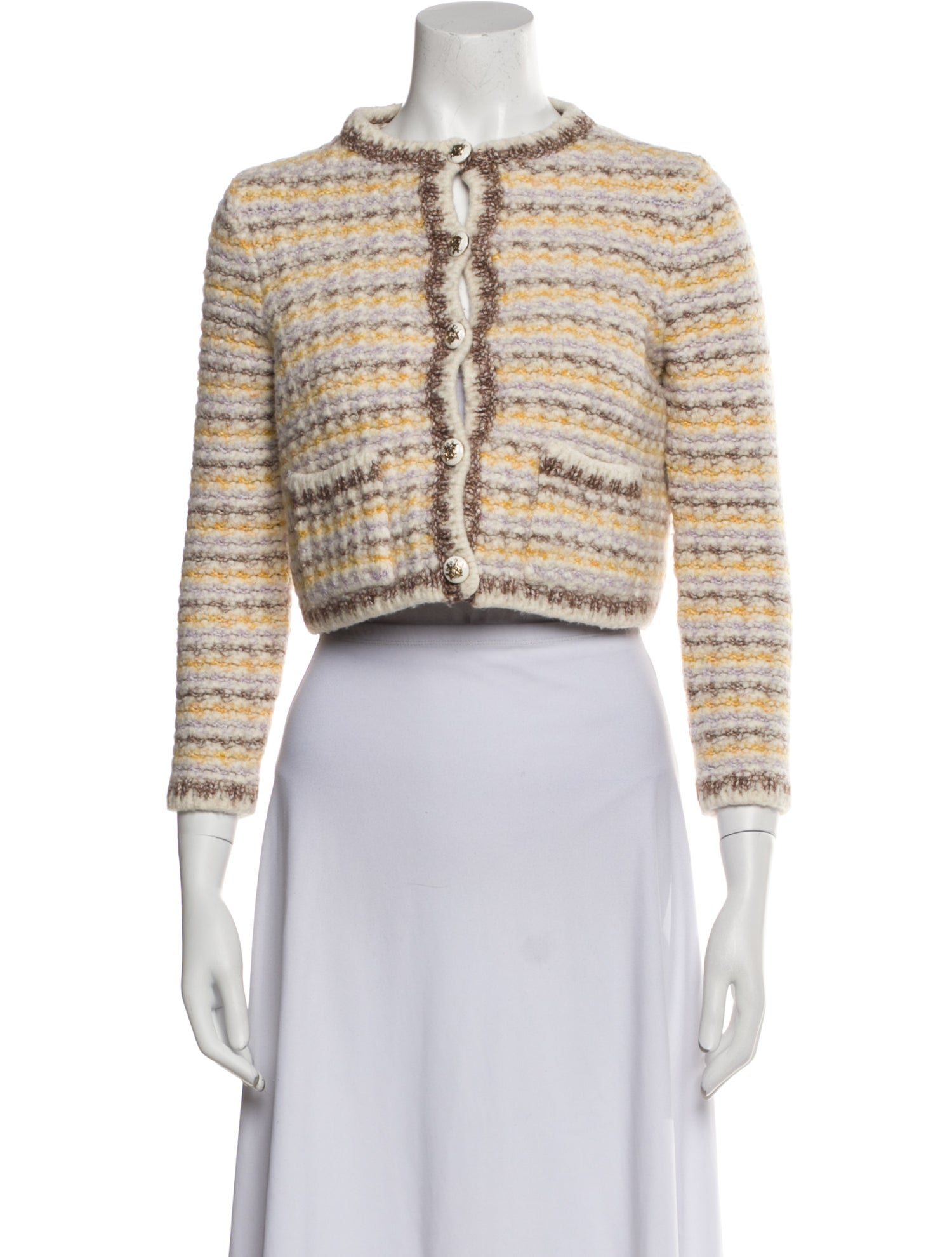 BA&SH Wool Striped Evening Jacket