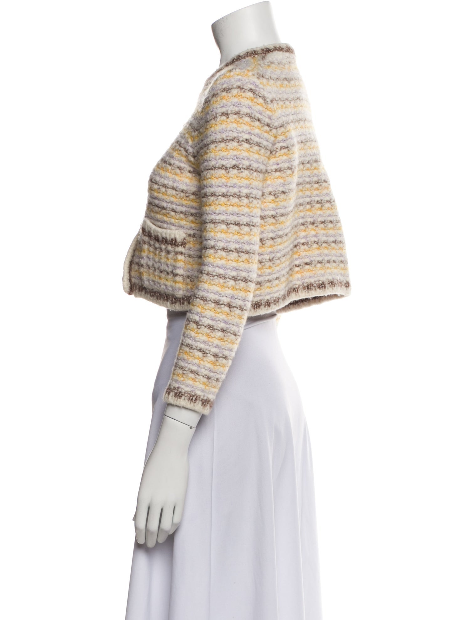 BA&SH Wool Striped Evening Jacket