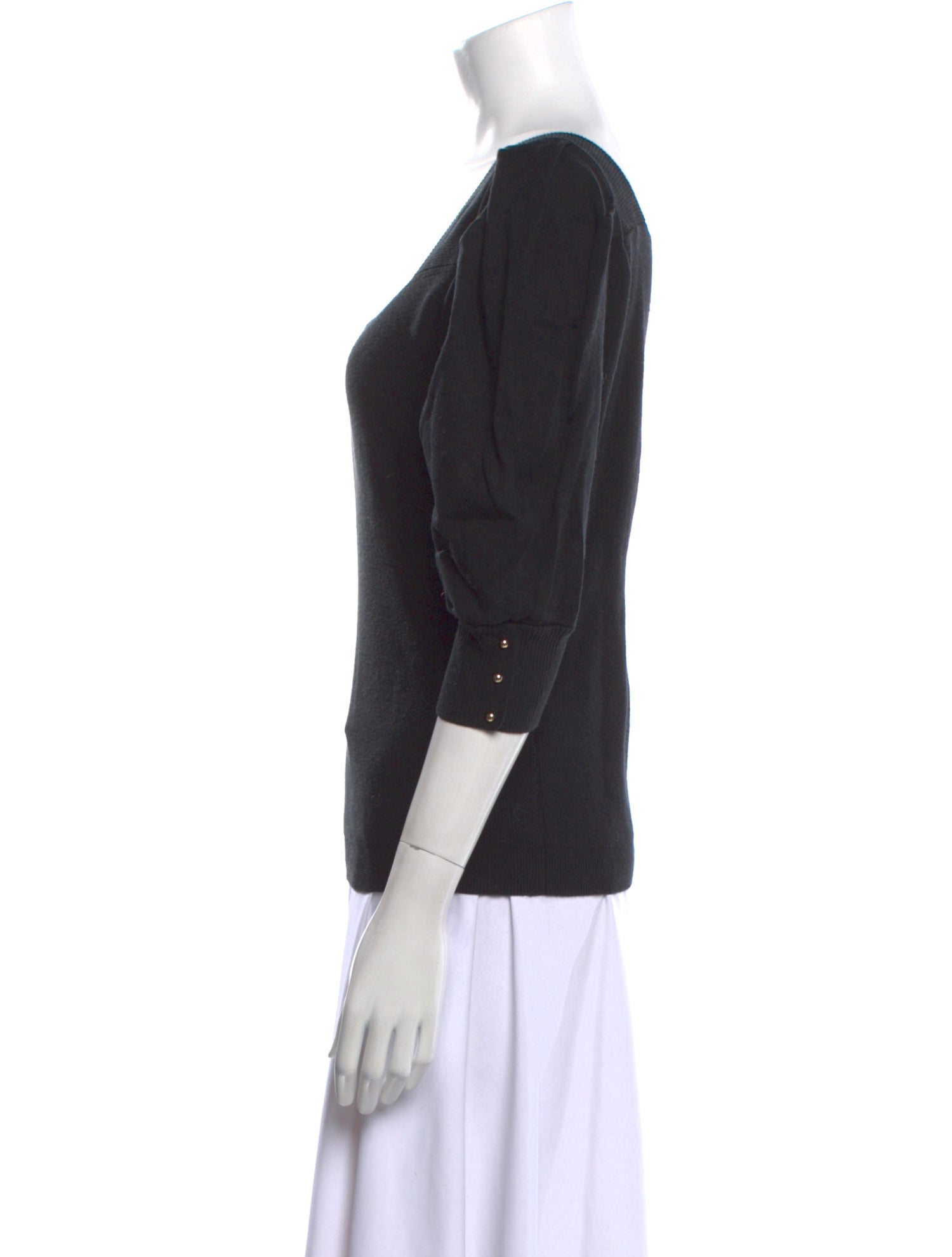 BA&SH V-Neck Three-Quarter Sleeve Top