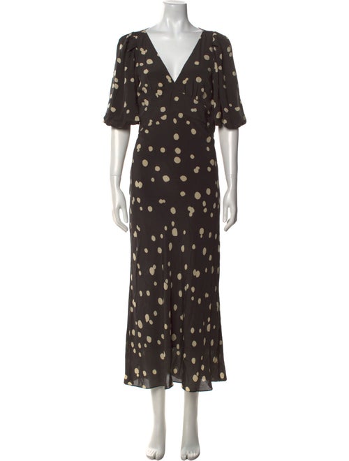 BA&SH Polka Dot Print Long Dress