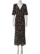 BA&SH Polka Dot Print Long Dress