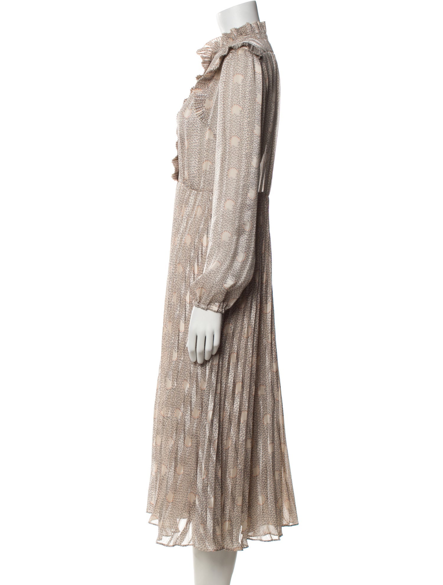 BA&SH Paisley Print Long Dress