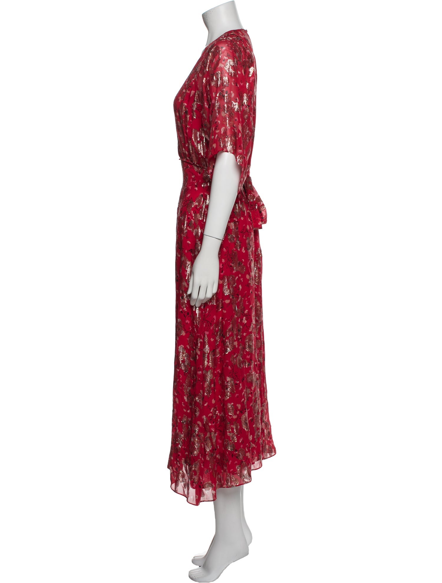 BA&SH Silk Long Dress