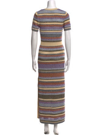 BA&SH Striped Long Dress