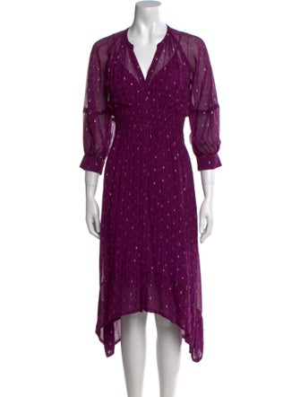 BA&SH Printed Long Dress