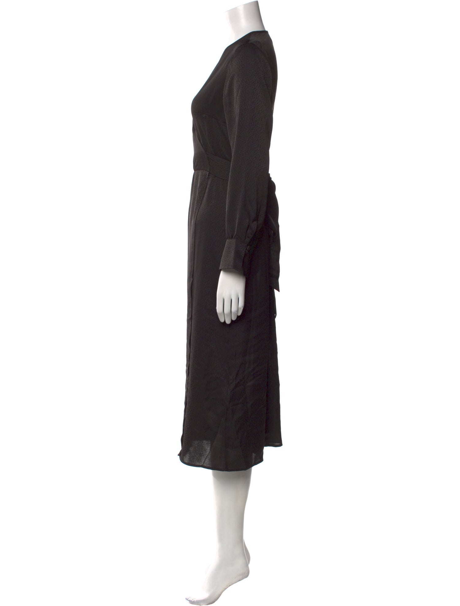 BA&SH V-Neck Midi Length Dress w/ Tags