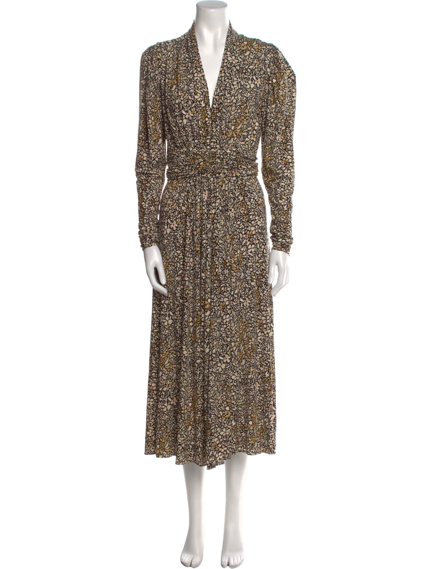 BA&SH Floral Print Midi Length Dress w/ Tags