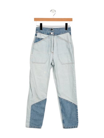 BA&SH High-Rise Straight Leg Jeans