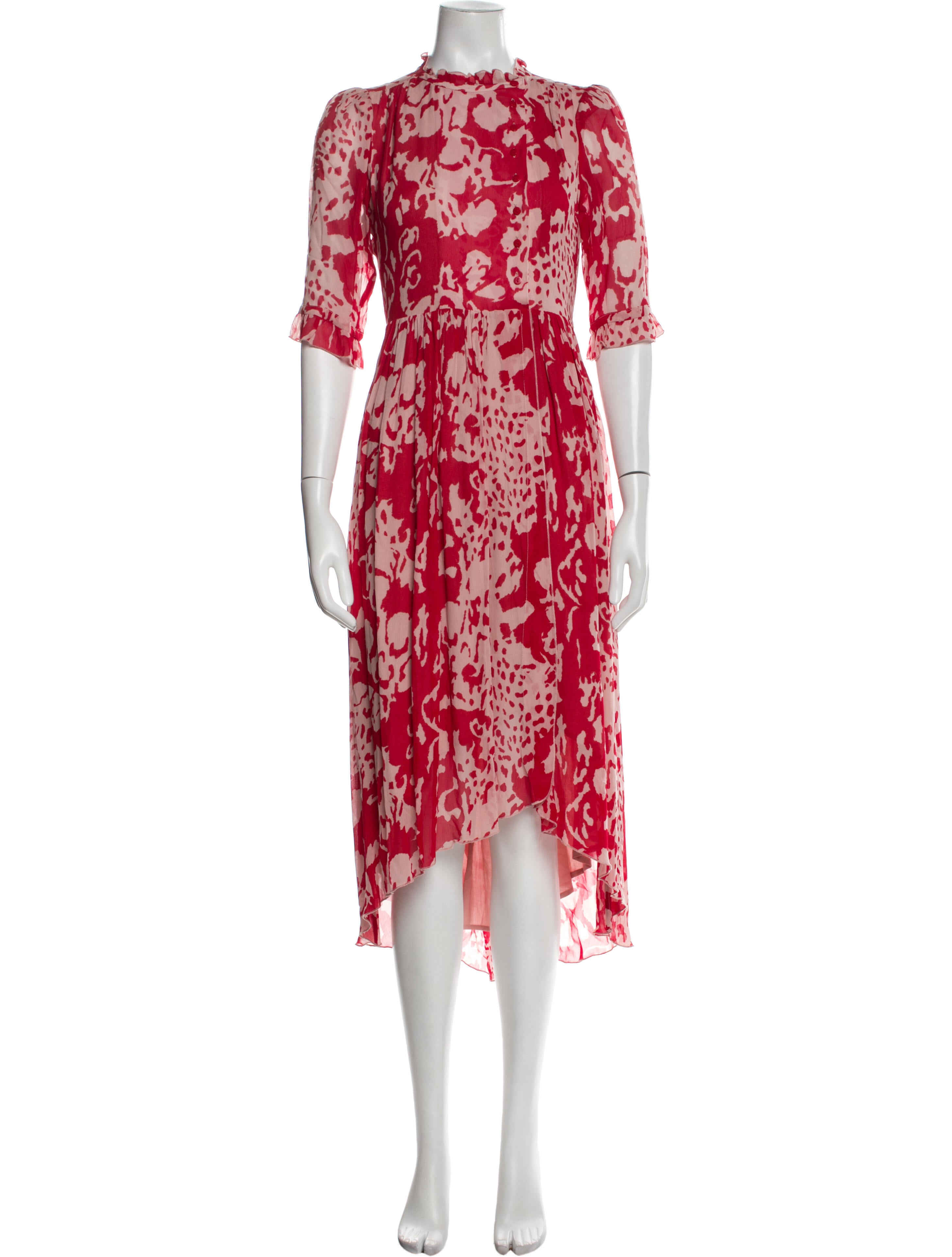 BA&SH Printed Long Dress