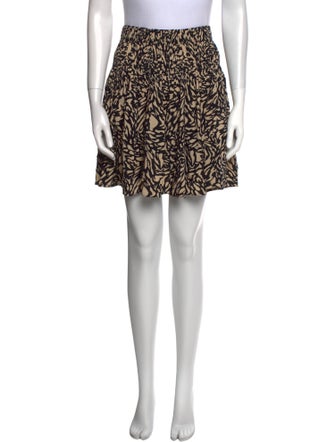 BA&SH Printed Mini Skirt