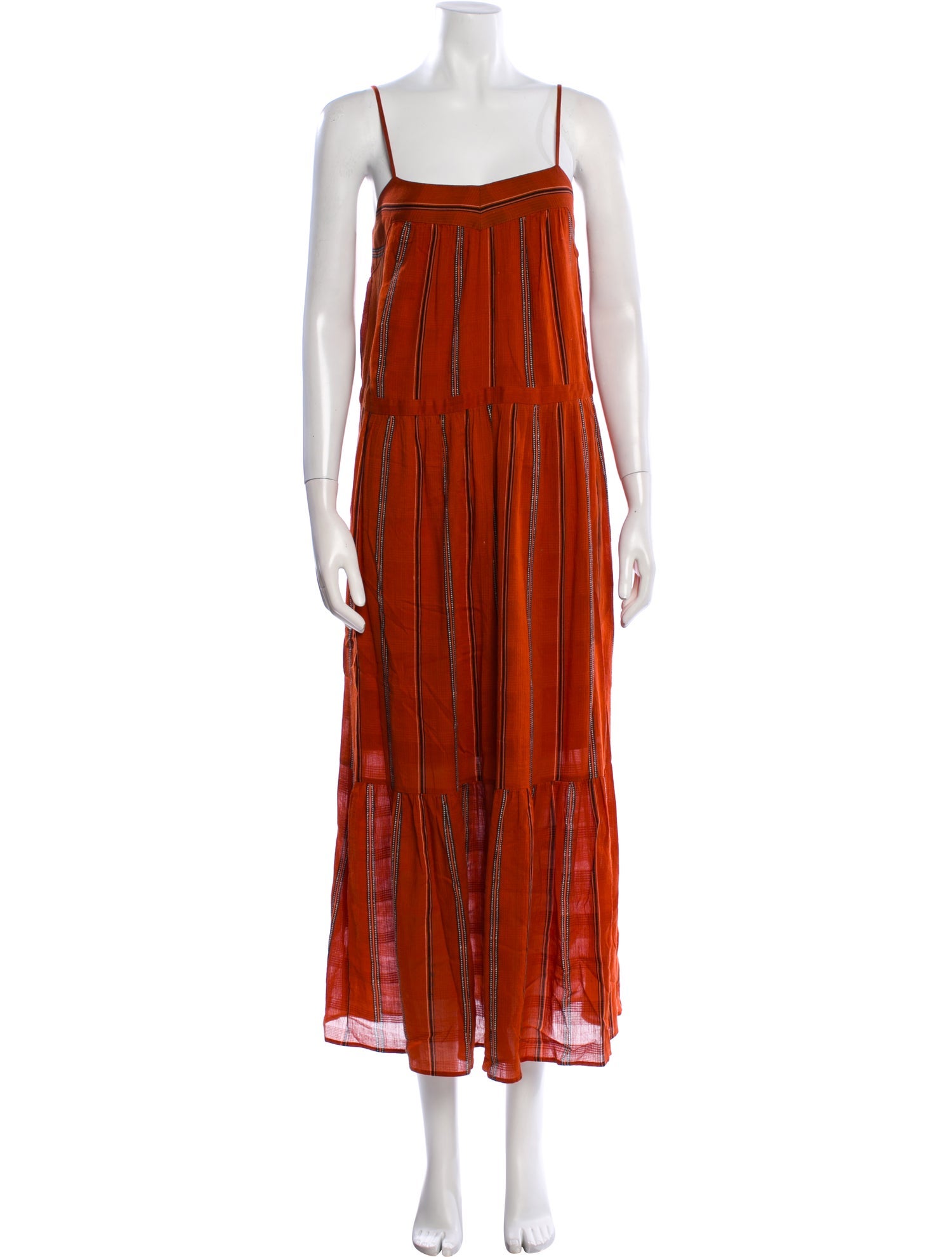 BA&SH Striped Long Dress