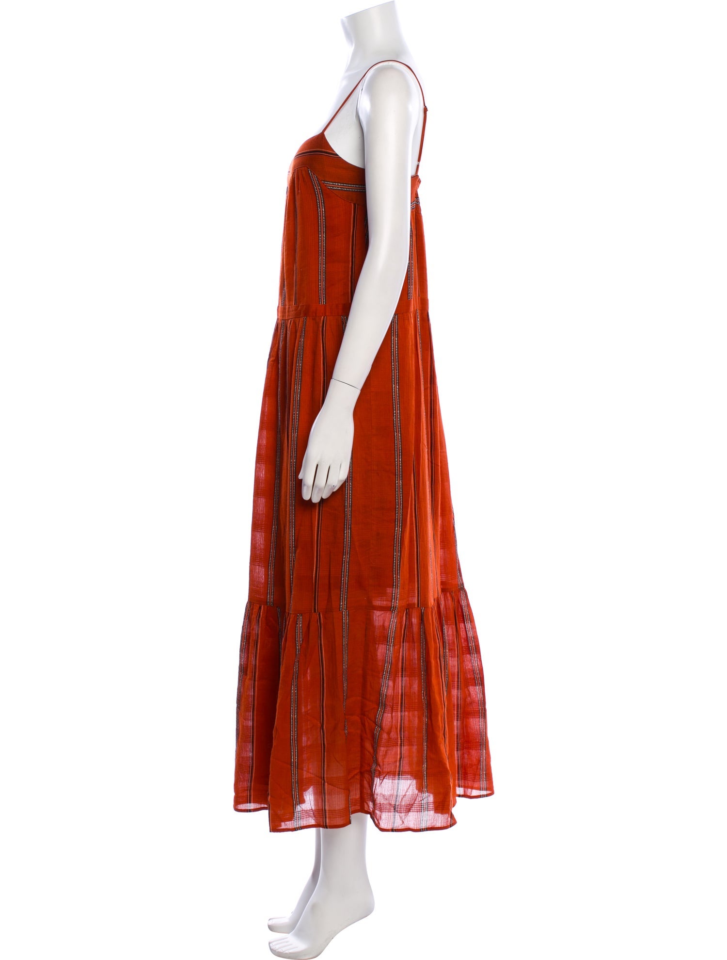 BA&SH Striped Long Dress