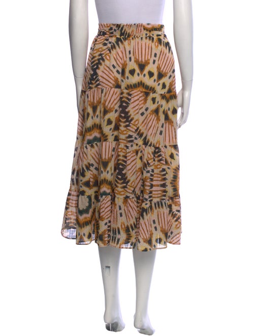 BA&SH Tie-Dye Print Midi Length Skirt