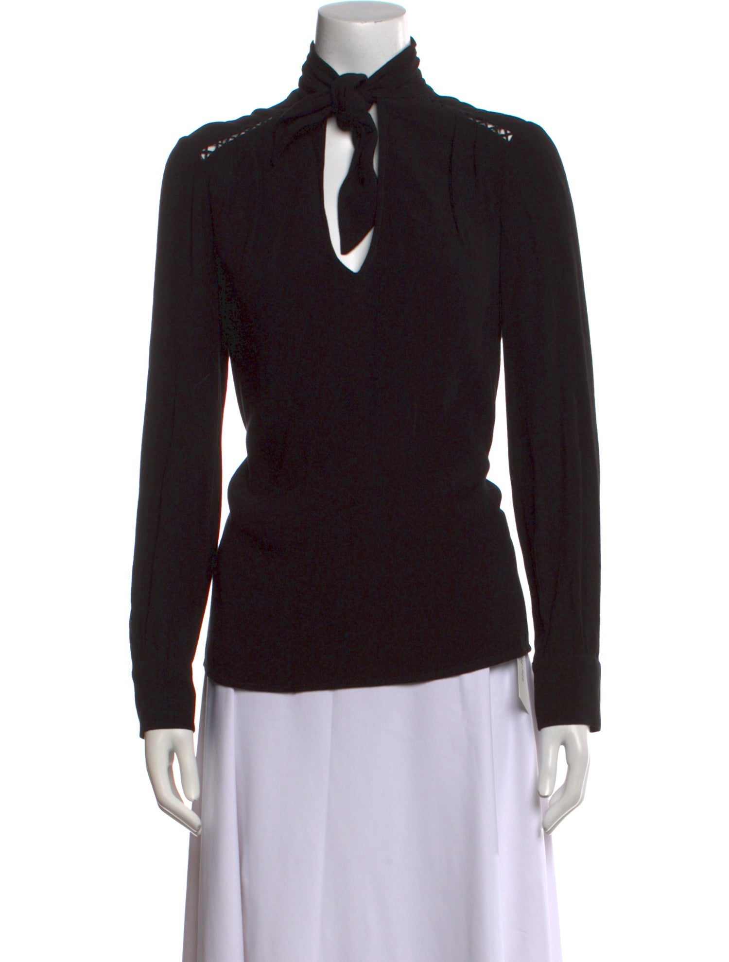 BA&SH Mock Neck Long Sleeve Top