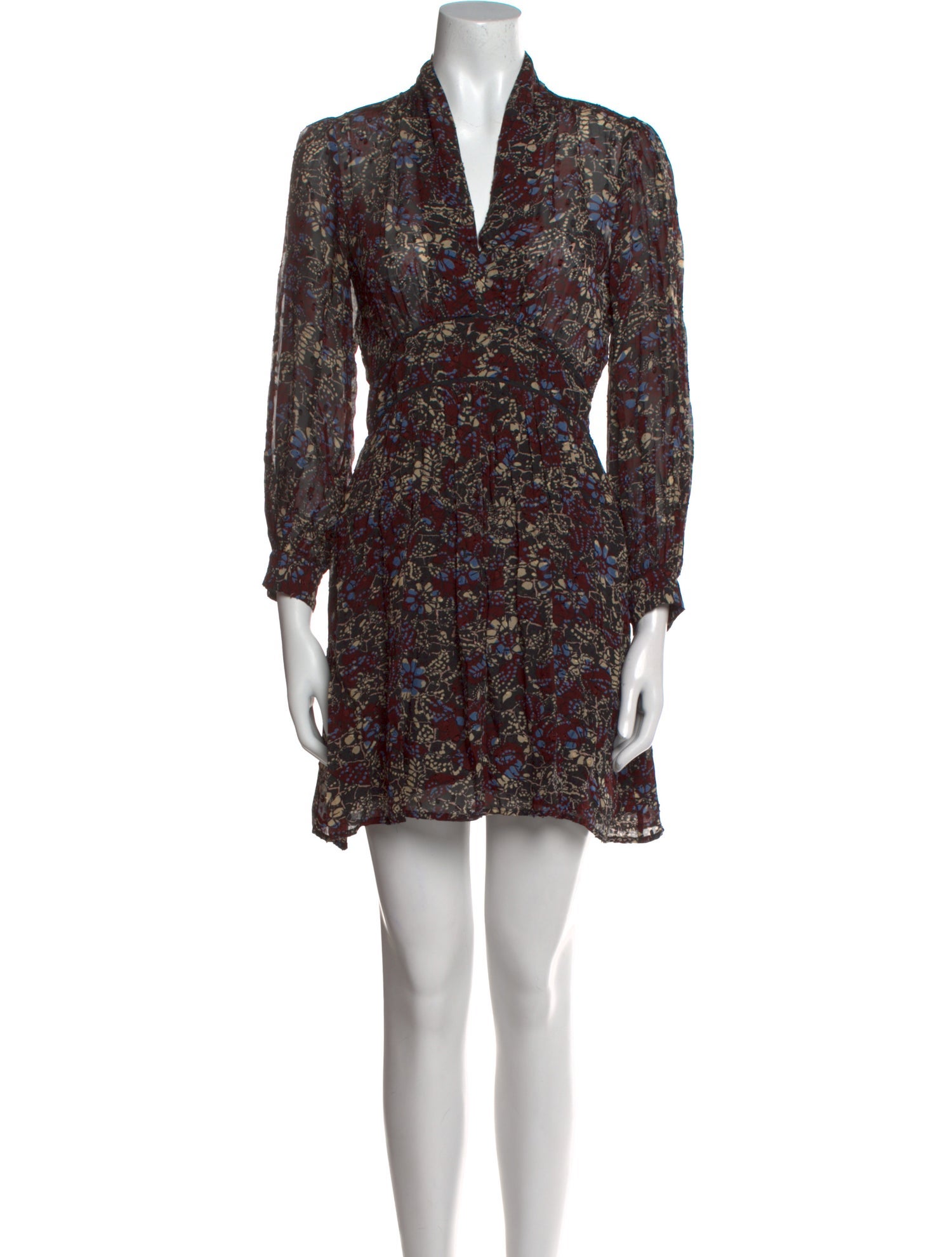 BA&SH Floral Print Mini Dress