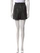 BA&SH Lamb Leather Mini Shorts