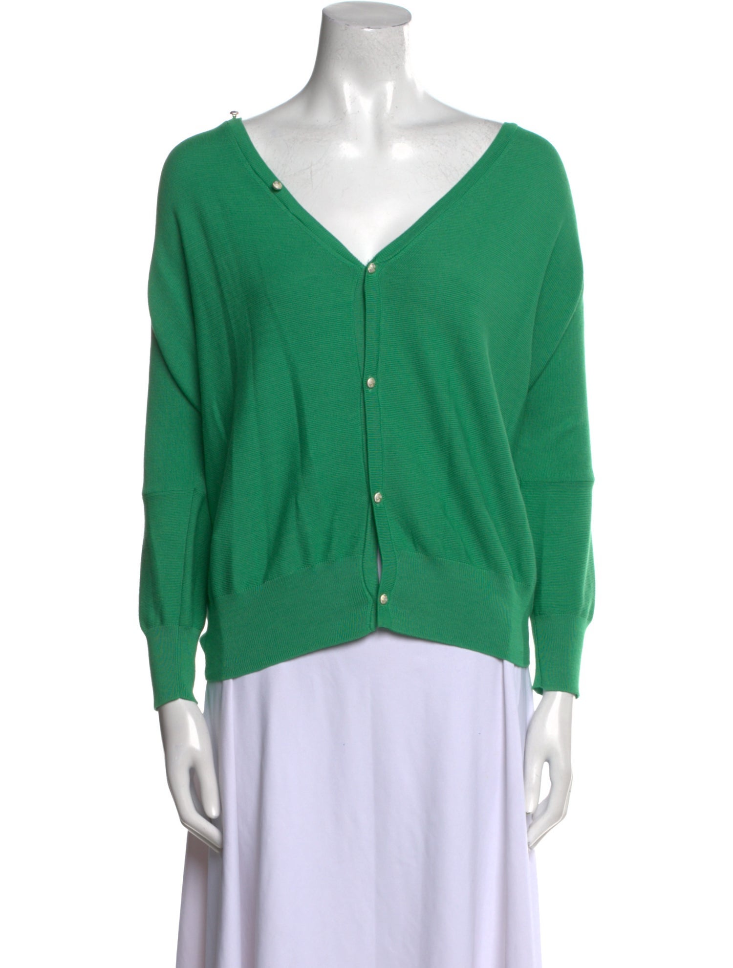 BA&SH V-Neck Three-Quarter Sleeve Sweatshirt