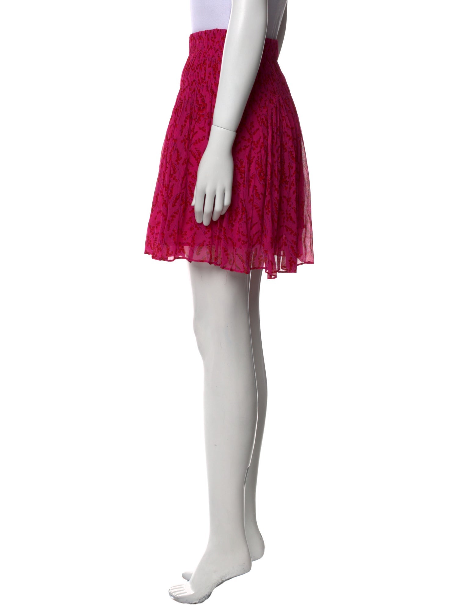 BA&SH Floral Print Mini Skirt