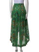 BA&SH Floral Print Long Skirt
