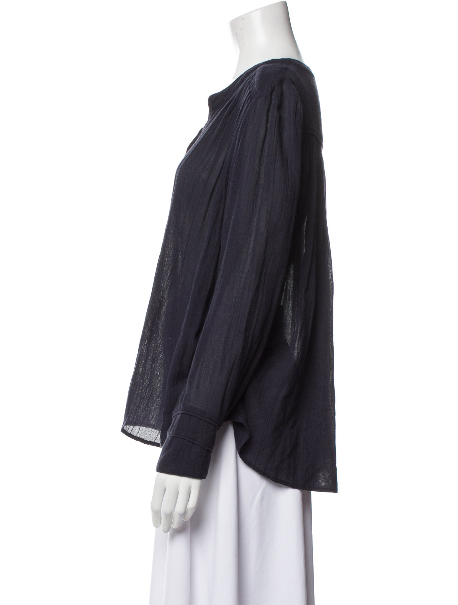 BA&SH V-Neck Long Sleeve Blouse