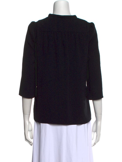 BA&SH V-Neck Three-Quarter Sleeve Blouse