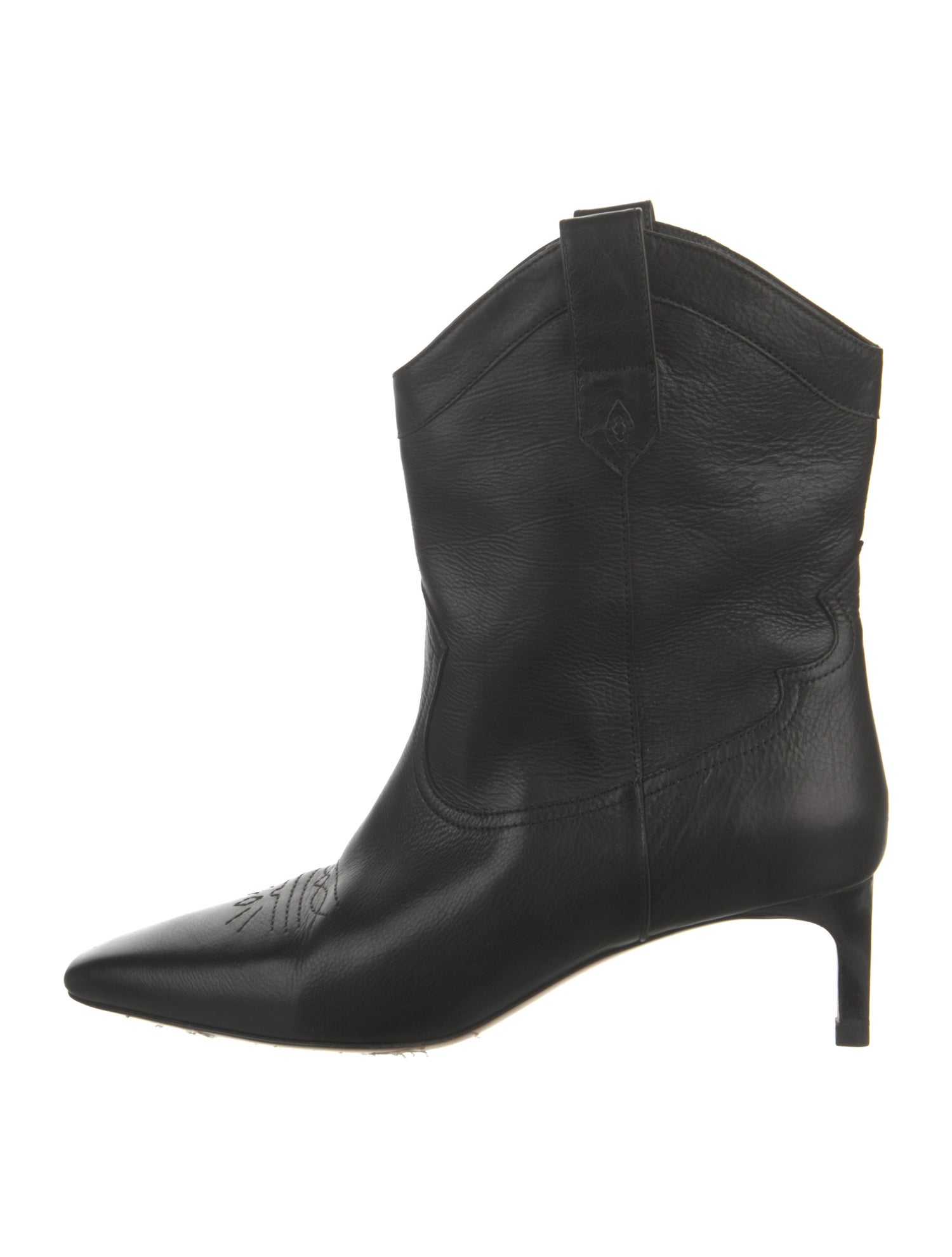 BA&SH Leather Western Boots