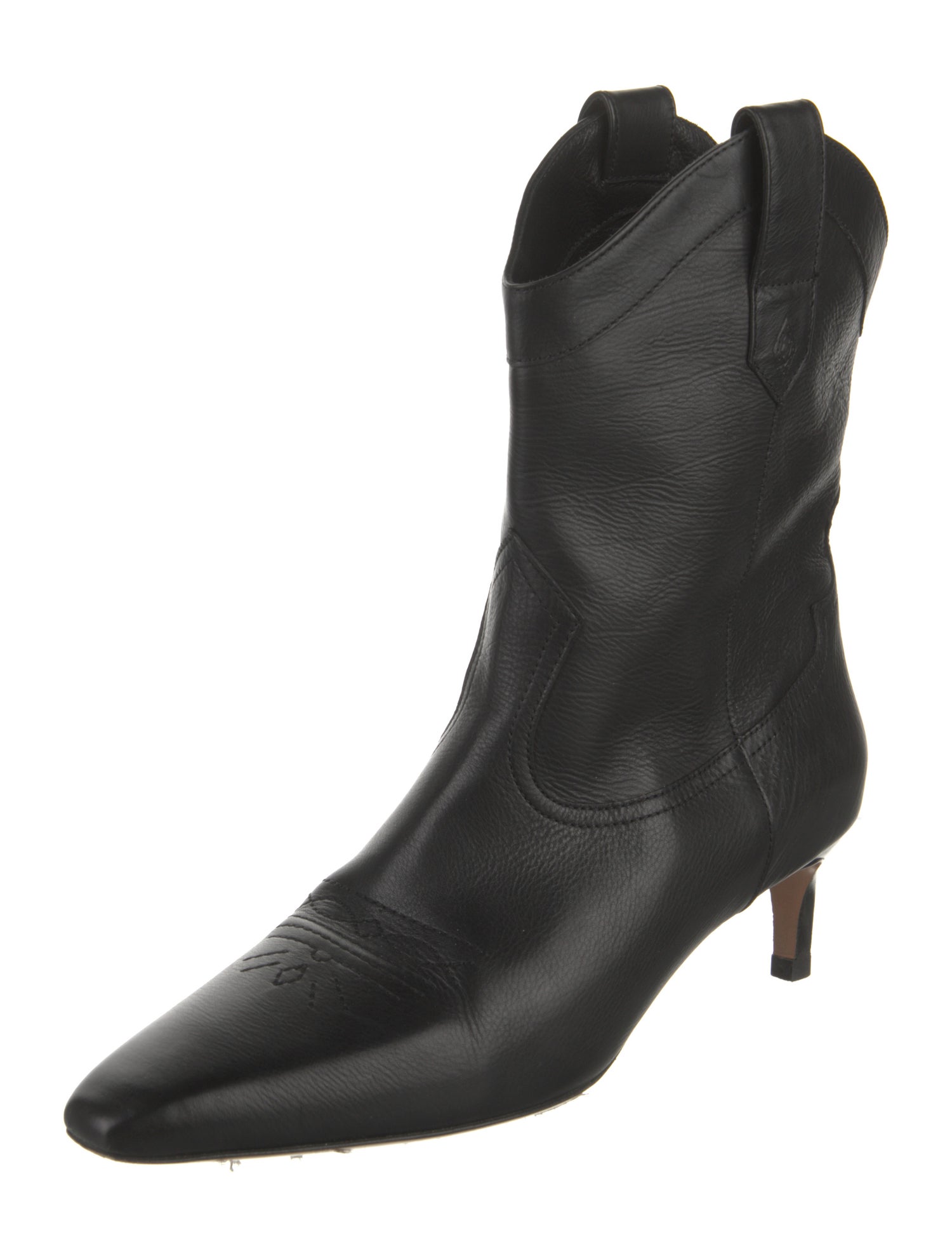 BA&SH Leather Western Boots