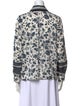 BA&SH Printed Long Sleeve Button-Up Top