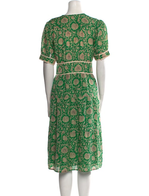 BA&SH Printed Midi Length Dress
