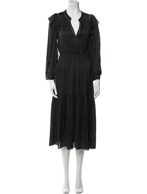 BA&SH V-Neck Midi Length Dress