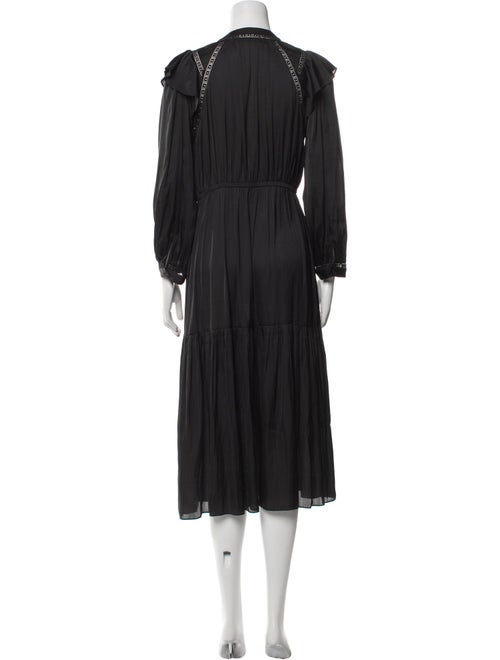 BA&SH V-Neck Midi Length Dress