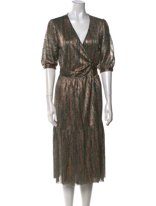 BA&SH Printed Midi Length Dress