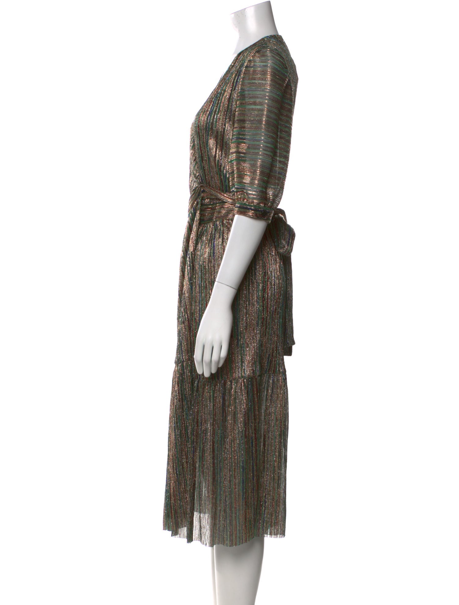 BA&SH Printed Midi Length Dress